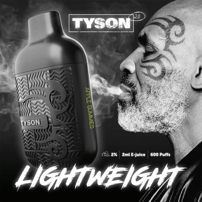 Tyson Lightweight 600 Puffs - Various Flavours