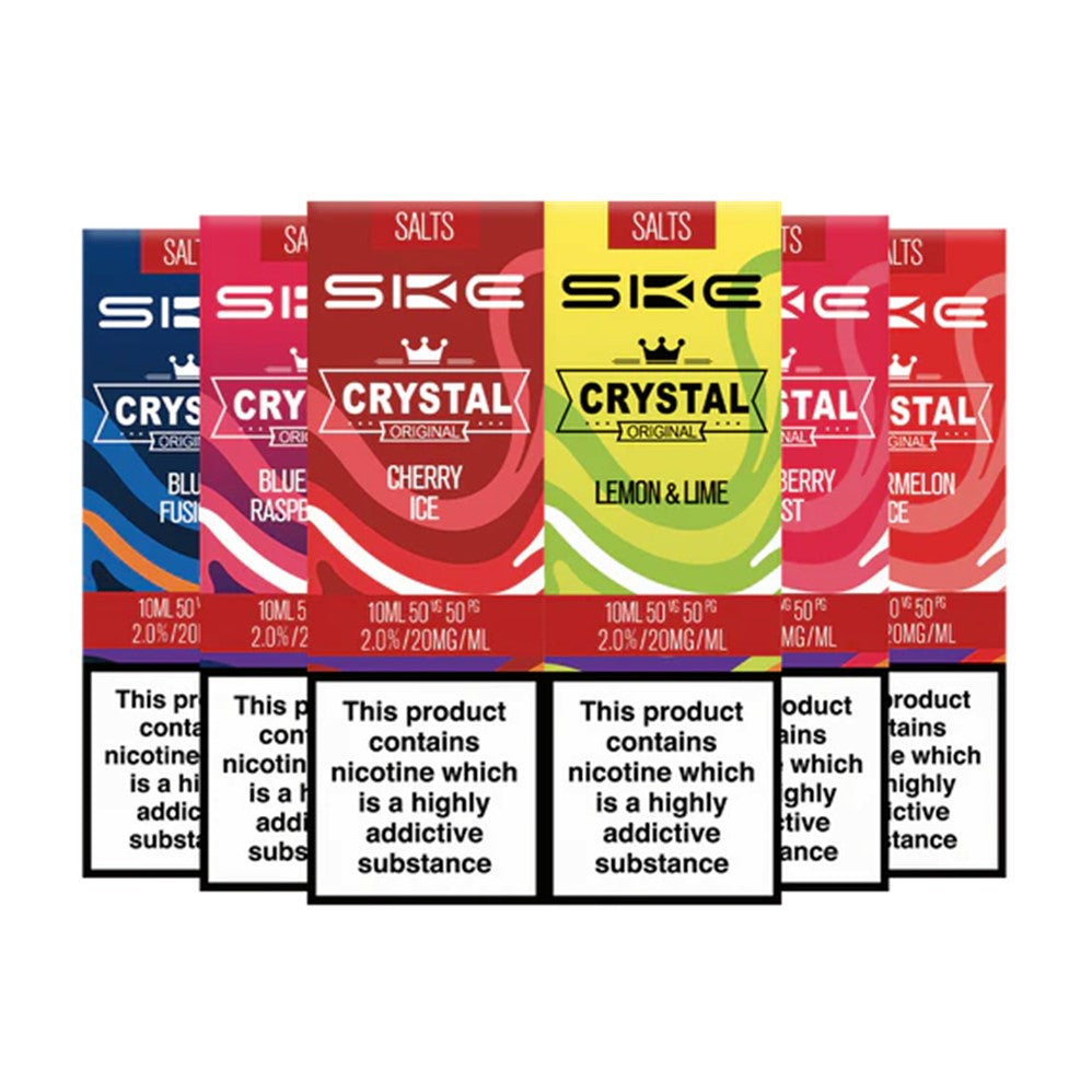 Crystal SKE Nic Salt - 10ml - 10mg/20mg - Various Flavours